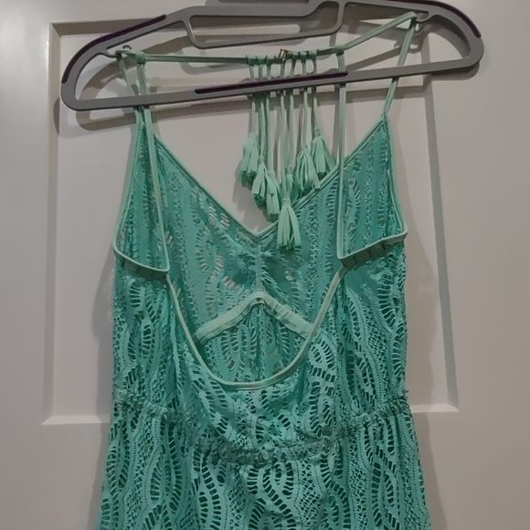 𝅺NWT Luli Fama Tassel back stretch maxi dress - L - Picture 4 of 9